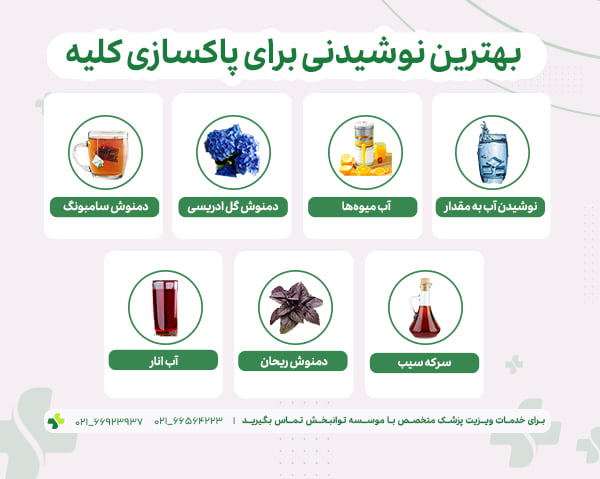 بهترین نوشیدنی برای پاکسازی کلیه